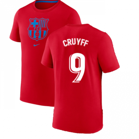22 23 Barcelona Evergreen Crest Tee Red Cruyff 9 Dj1306 657 36 42 Teamzo Com 22 23 Barcelona Evergreen Crest Tee Red Cruyff 9 Dj1306 657 36 42 Teamzo Com