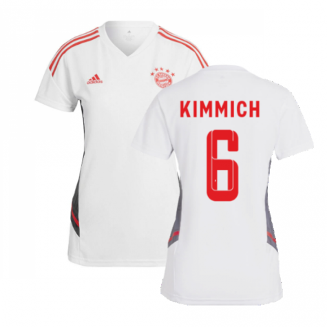 2022-2023 Bayern Munich Training Shirt (White) - Ladies (KIMMICH 6)