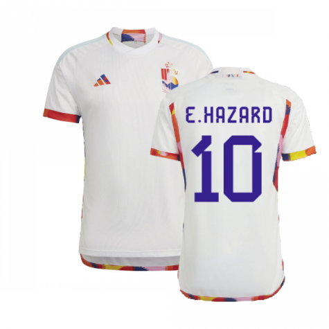 2022-2023 Belgium Away Shirt (E.HAZARD 10)