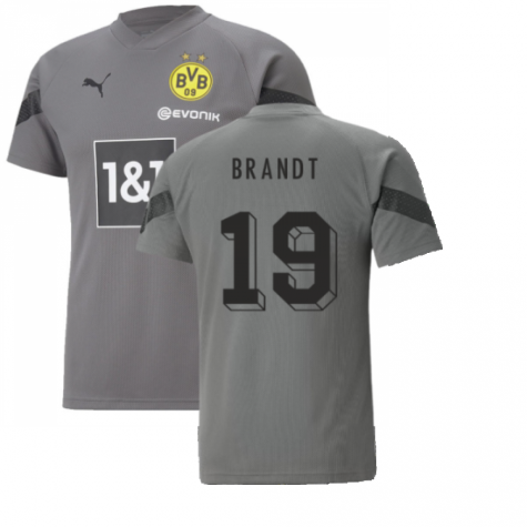 2022-2023 Borussia Dortmund Training Jersey (Smoked Pearl) (BRANDT 19)