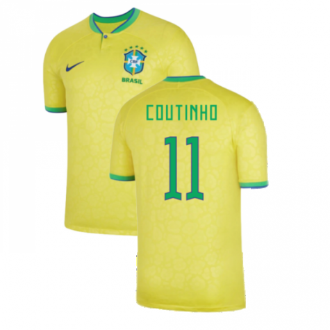 2022-2023 Brazil Home Shirt (COUTINHO 11)