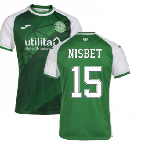 2022-2023 Hibernian Home Shirt (NISBET 15)