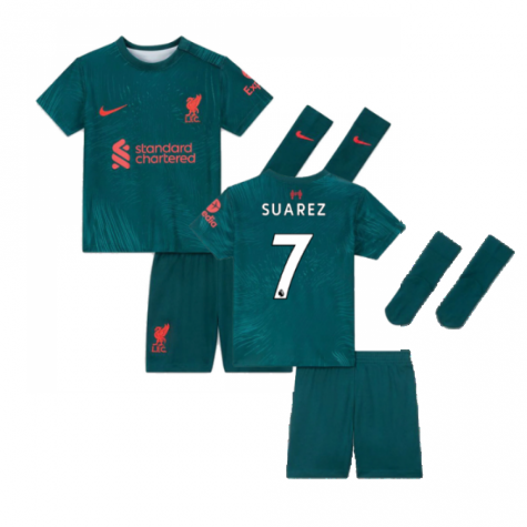 2022-2023 Liverpool Third Little Boys Mini Kit (Suarez 7)