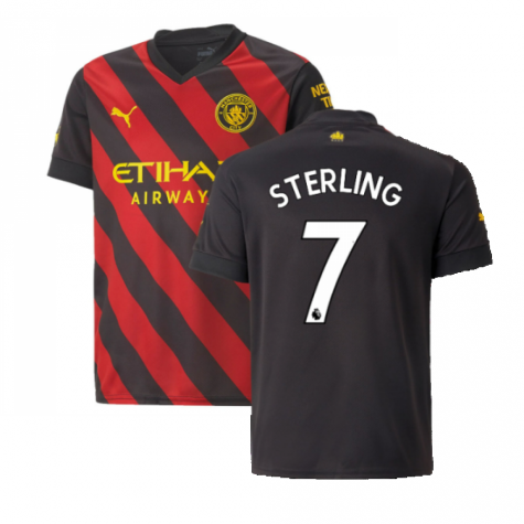 2022-2023 Man City Away Shirt (Kids) (STERLING 7)