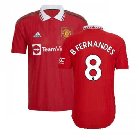 2022-2023 Man Utd Authentic Home Shirt (B FERNANDES 8)