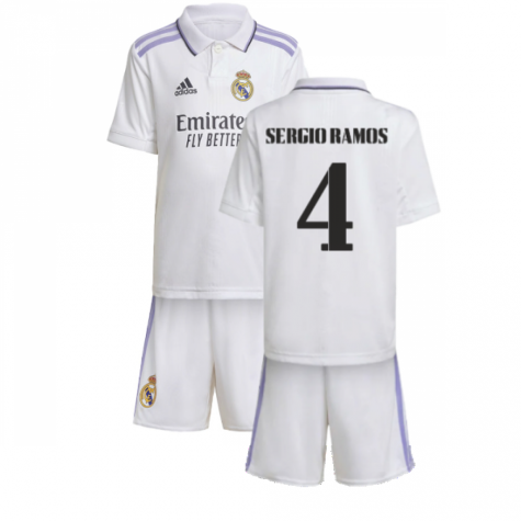 2022-2023 Real Madrid Home Mini Kit (SERGIO RAMOS 4)
