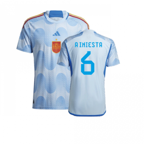 2022-2023 Spain Authentic Away Shirt (A INIESTA 6)