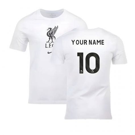 2023-2024 Liverpool Crest Tee (White) (Your Name)