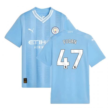 2023-2024 Man City Home Shirt (Kids) (FODEN 47)