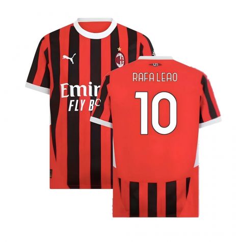 2024-2025 AC Milan Home Shirt (Rafa Leao 10)