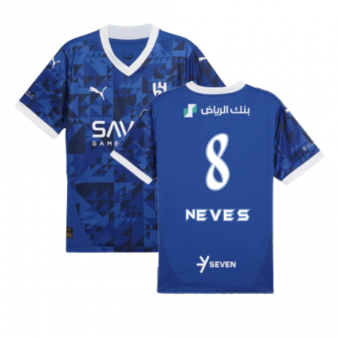 2024-2025 Al Hilal Home Shirt (Neves 8)