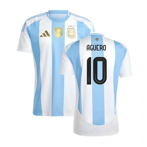 2024-2025 Argentina Home Shirt (AGUERO 10)
