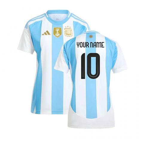 2024-2025 Argentina Home Shirt (Ladies) (Your Name)
