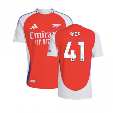 2024-2025 Arsenal Authentic Home Shirt (Rice 41)