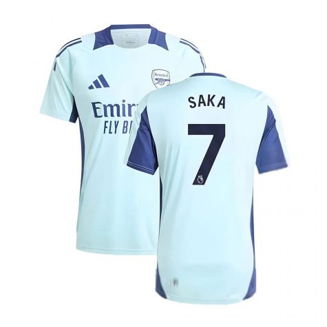 2024-2025 Arsenal Training Jersey (Clear Aqua) (Saka 7)