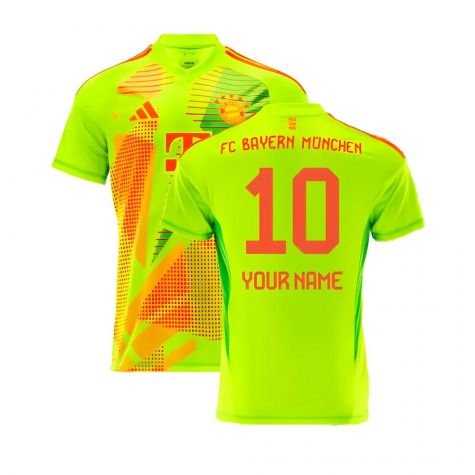 2024-2025 Bayern Munich Home Goalkeeper Shirt (Yellow) (Your Name)