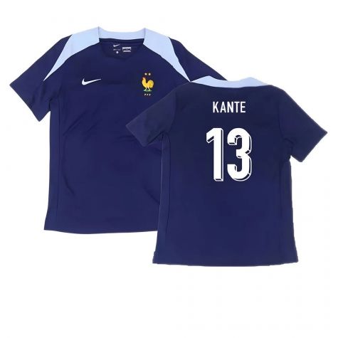 2024-2025 France Dri-Fit Strike Training Shirt (Navy) (Kante 13)