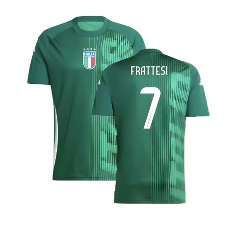 2024-2025 Italy Pre-Match Shirt (Green) (FRATTESI 7)
