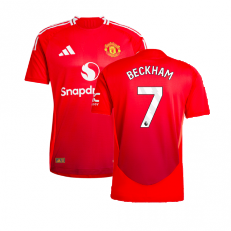 2024-2025 Man Utd Authentic Home Shirt (Beckham 7)