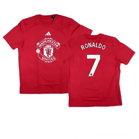 2024-2025 Man Utd DNA Graphic Tee (Red) (Ronaldo 7)