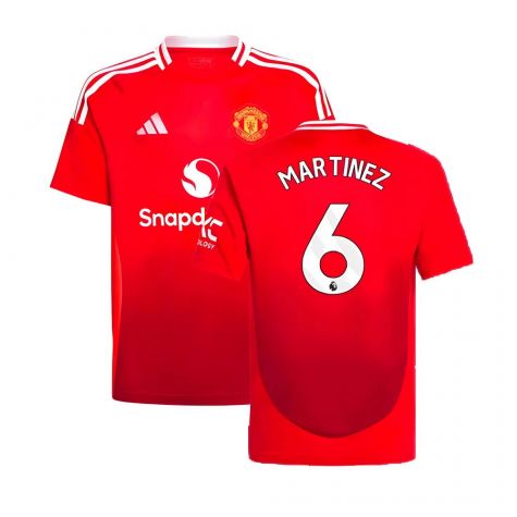 2024-2025 Man Utd Home Shirt (Kids) (Martinez 6)