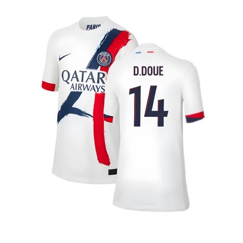 2024-2025 PSG Away Shirt (Kids) (D.Doue 14)