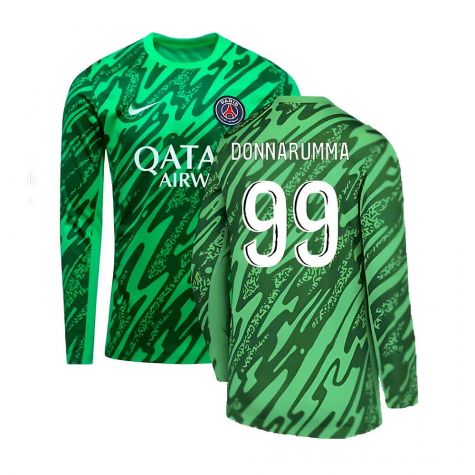 2024-2025 PSG Home Goalkeeper Shirt (Green) (Donnarumma 99)
