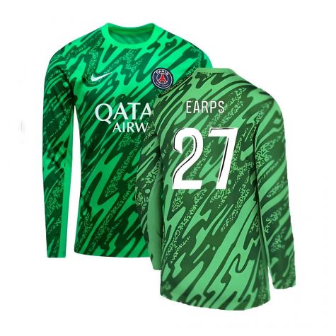 2024-2025 PSG Home Goalkeeper Shirt (Green) (Earps 27)