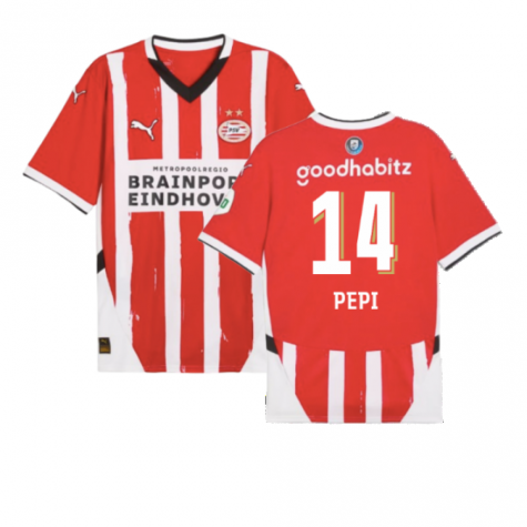 2024-2025 PSV Eindhoven Home Shirt (Pepi 14)
