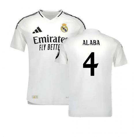 2024-2025 Real Madrid Authentic Home Shirt (Alaba 4)