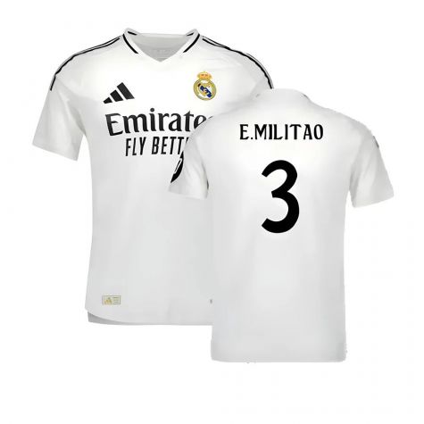 2024-2025 Real Madrid Authentic Home Shirt (E.Militao 3)