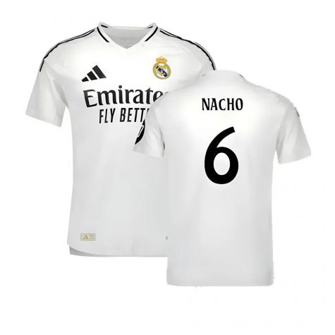 2024-2025 Real Madrid Authentic Home Shirt (Nacho 6)