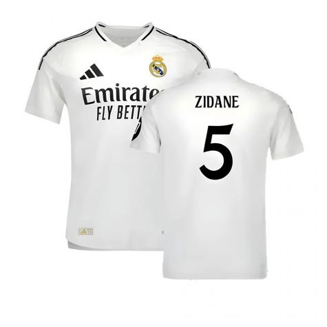 2024-2025 Real Madrid Authentic Home Shirt (Zidane 5)