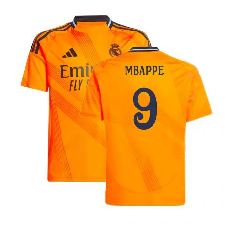 2024-2025 Real Madrid Away Shirt (Kids) (Mbappe 9)