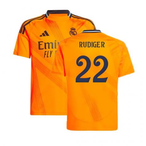 2024-2025 Real Madrid Away Shirt (Kids) (Rudiger 22)