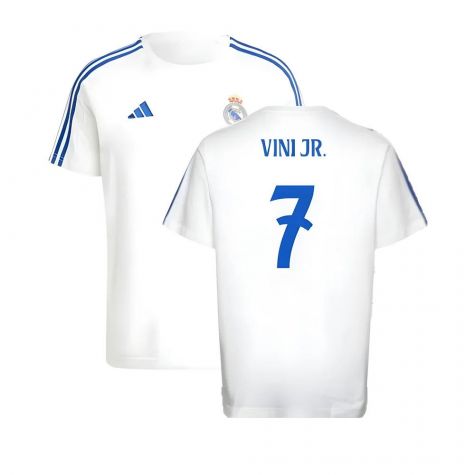 2024-2025 Real Madrid DNA Tee (White) (Vini Jr. 7)