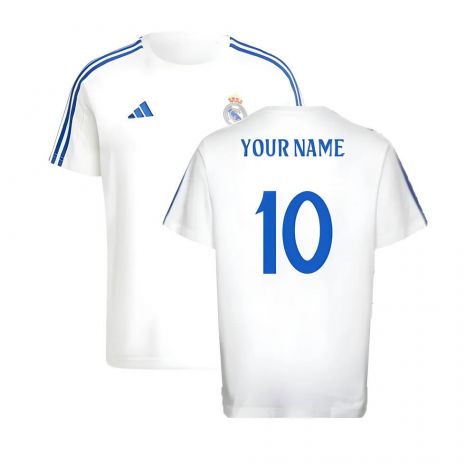 2024-2025 Real Madrid DNA Tee (White) (Your Name)
