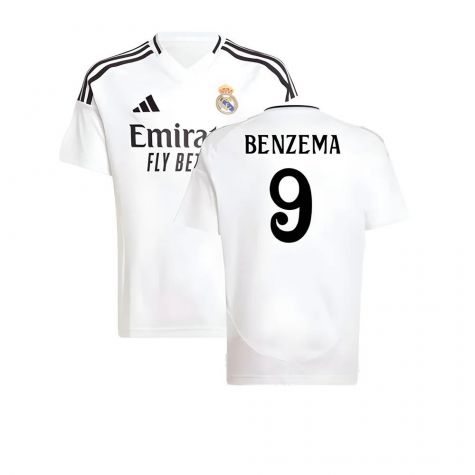 2024-2025 Real Madrid Home Shirt (Kids) (Benzema 9)