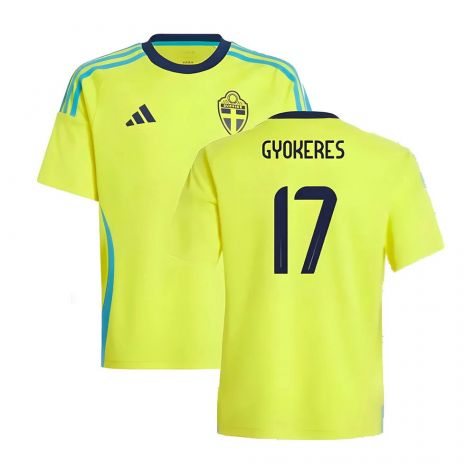 2024-2025 Sweden Home Fan Shirt (Kids) (GYOKERES 17)