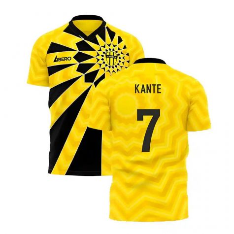 Al-Ittihad 2021-2022 Home Concept Football Kit (Libero) - Adult Long Sleeve (Benzema 9)