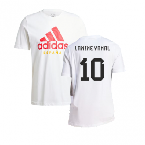 2024-2025 Spain DNA Graphic Tee (White) (Lamine Yamal 17)