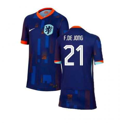 2024-2025 Netherlands Away Shirt (Kids) (F De Jong 21)