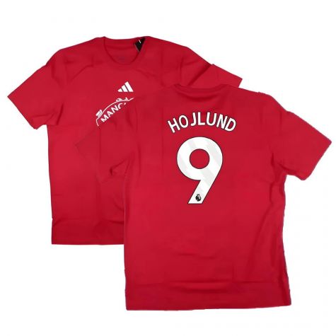 2024-2025 Man Utd DNA Graphic Tee (Red) (Hojlund 11)