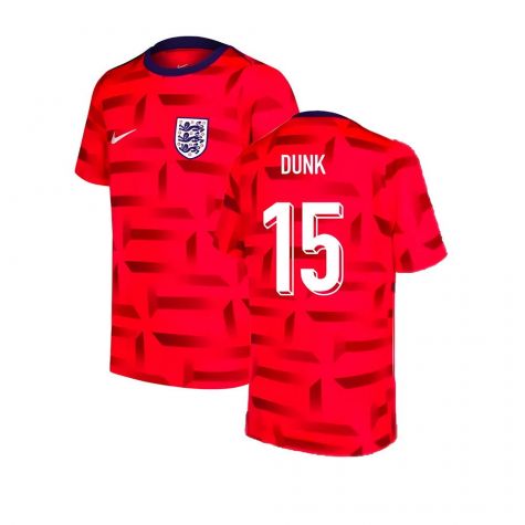 2024-2025 England Dri-FIT Pre-Match Shirt (Red) (Alexander Arnold 7)