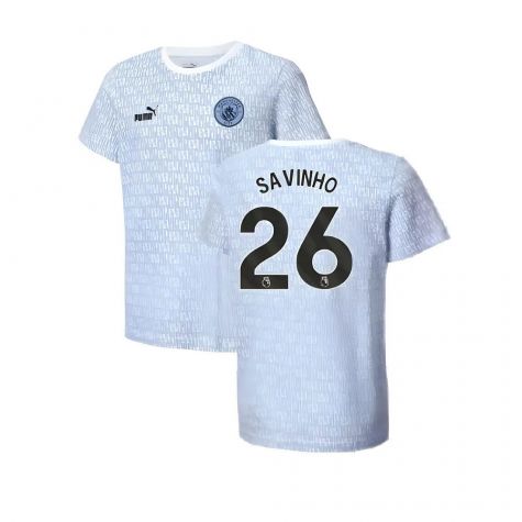 2024-2025 Man City ftblCulture Tee AOP (Light Blue) (Akanji 25)