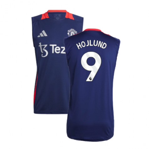 2024-2025 Man Utd Sleeveless Jersey (Night Indigo) (Hojlund 11)
