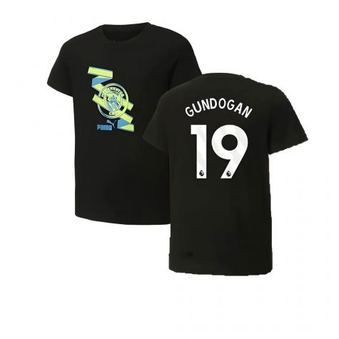 2024-2025 Man City ftblCulture Tee (Black) (Gundogan 8)