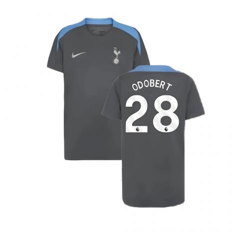 2024-2025 Tottenham Strike Dri-Fit Shirt (Dark Grey) - Kids (Bentancur 30)