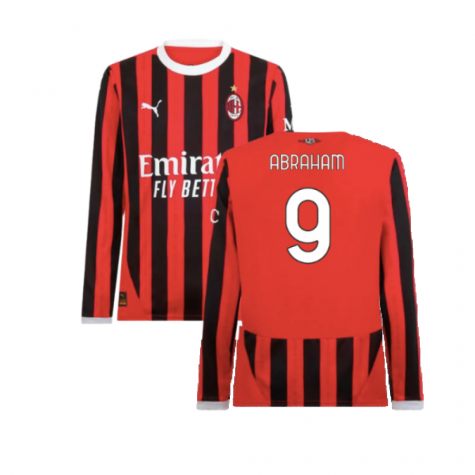 2024-2025 AC Milan Home Long Sleeve Shirt (Baresi 6)