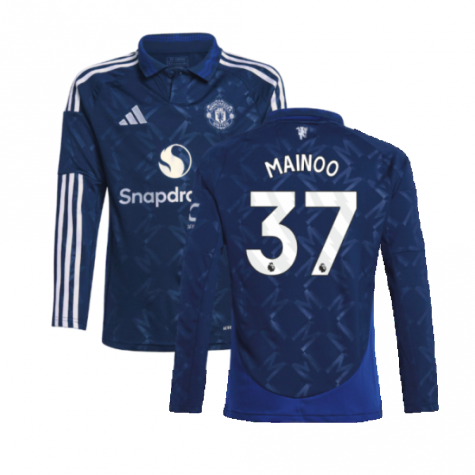 2024-2025 Man Utd Long Sleeve Away Shirt (Kids) (Antony 21)